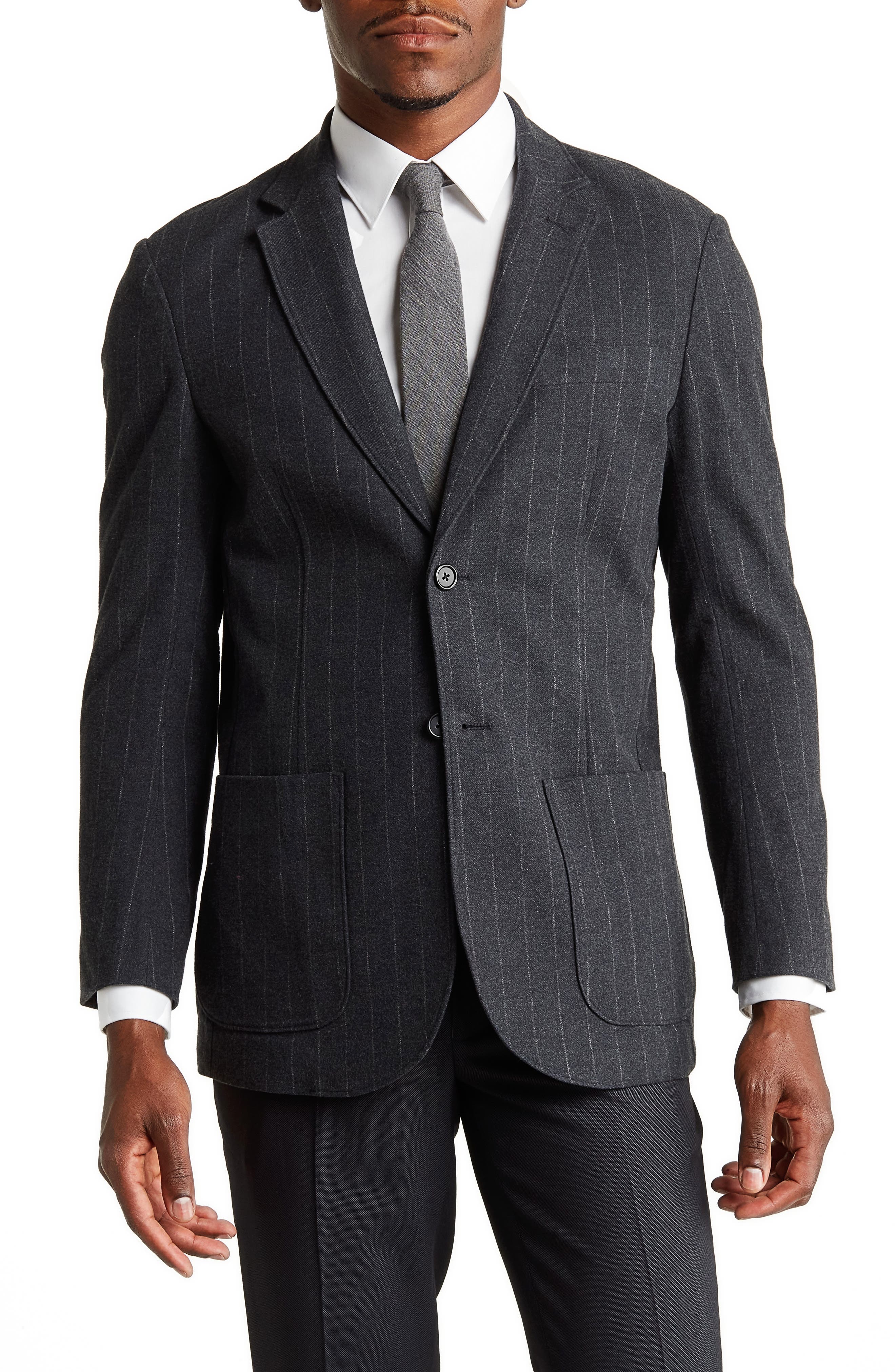 mens charcoal sport coat