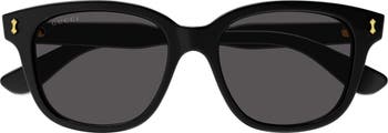 Slim Rectangular Sunglasses, 52mm