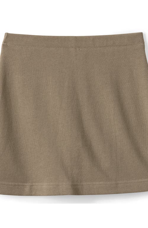 Lands' End Girls Knit Skort In Khaki