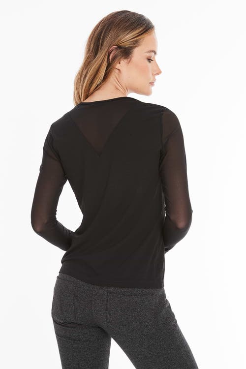 Shop Anatomie Kim Mesh-sleeve Top In Black