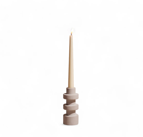 Meso Goods Pilar Tear Candle Holder In Ivory Tear