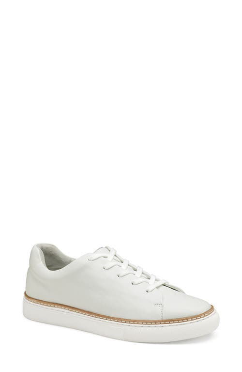 Callie Lace-To-Toe Water Resistant Sneaker in White Glove