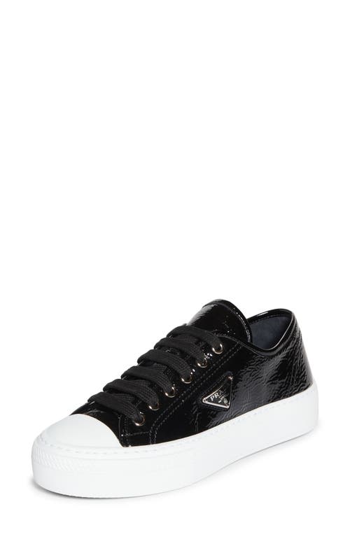 Prada Naplak Low Top Sneaker in Nero 