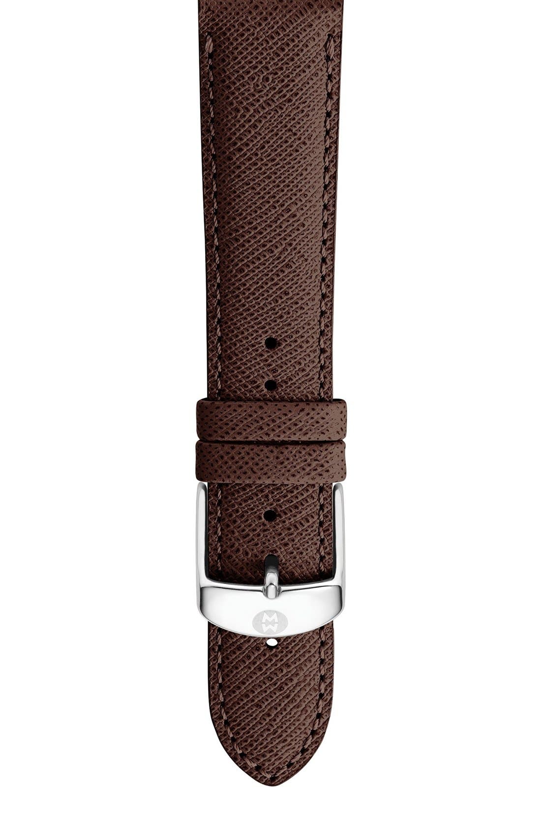 MICHELE 20mm Leather Watch Strap Nordstrom