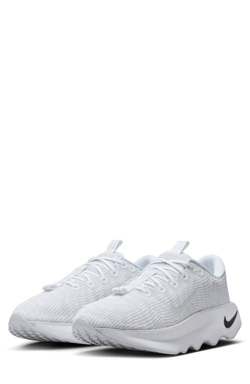 Shop Nike Motiva Walking Sneaker In White/black/platinum