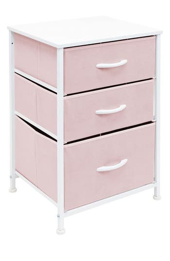 Shop Sorbus 3-drawer End Table In Pink