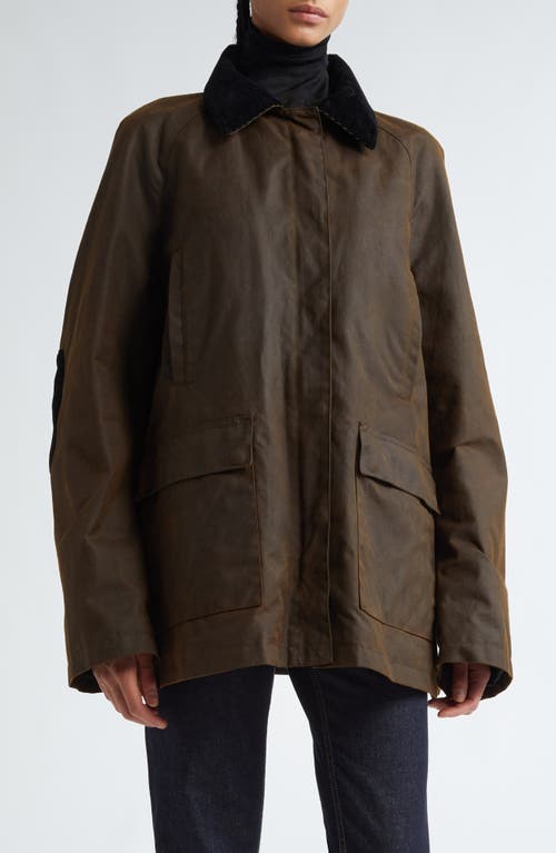 Totême Toteme Country Waxed Organic Cotton Jacket In Bark