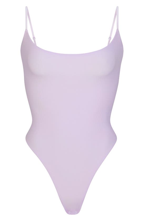 Shop Skims Fits Everybody Camisole Thong Bodysuit In Lily