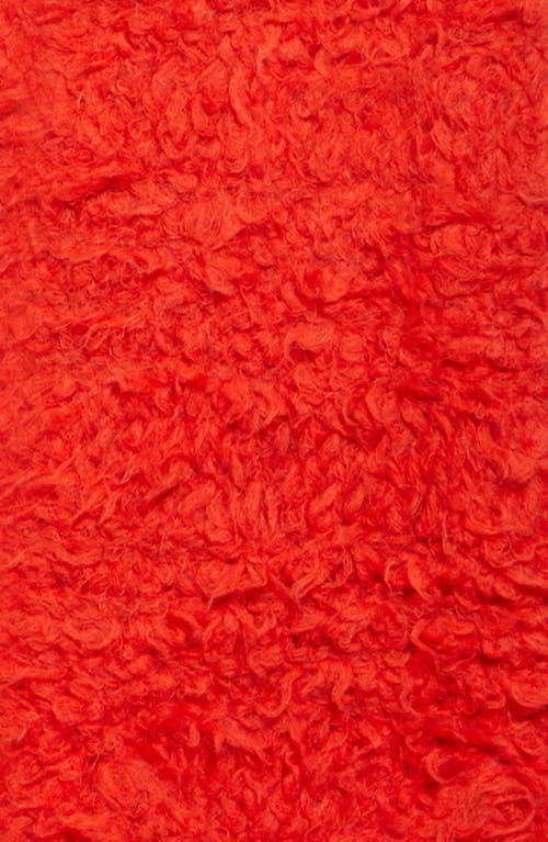 Shop Zankov Lyosha Alpaca & Mohair Blend Scarf In Persimmon