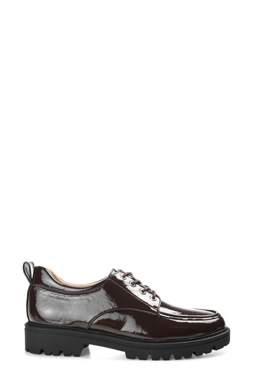 Journee Collection Women's Zina Lace Up Lug Sole Oxfords In Brown