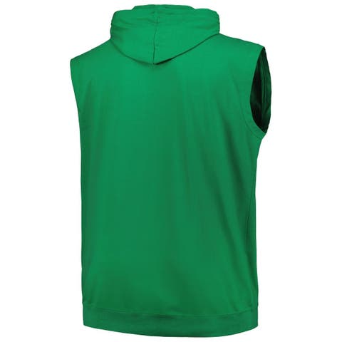 Boston Celtics New Era Hoodie Sleeveless T-Shirt - Kelly Green