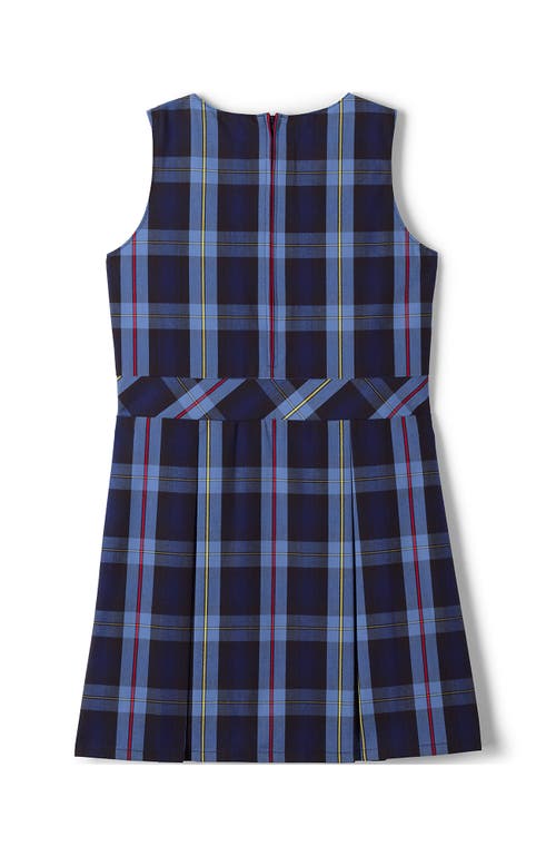 Shop Lands' End Girls Uniform Plaid Jumper In French Blue Plaid