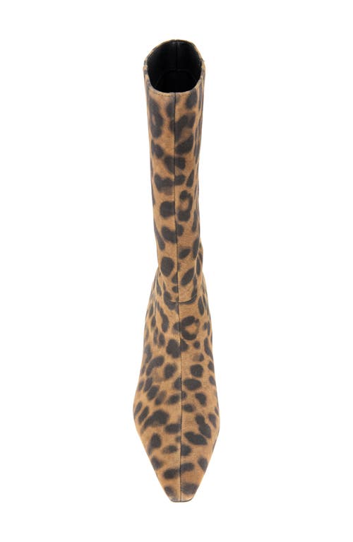 Shop Kenneth Cole Meryl Pointed Toe Boot In Leopard Suede