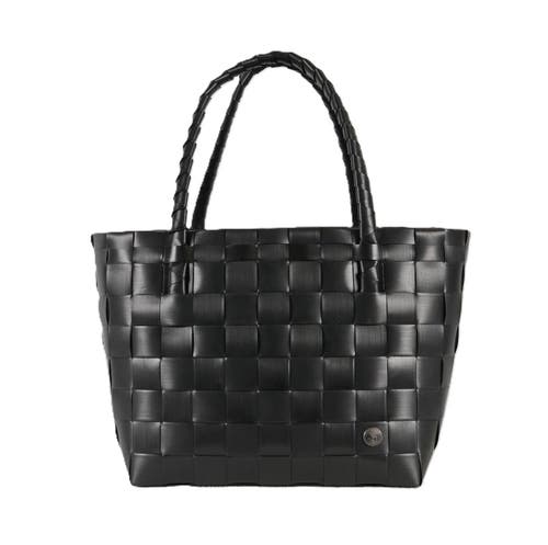 Shop Handed By Paris Recycled Plastic Tote Bag In Black