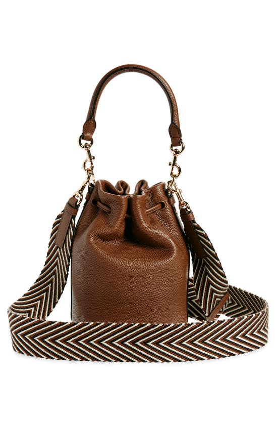 Shop Marc Jacobs Leather Bucket Bag In Cognac