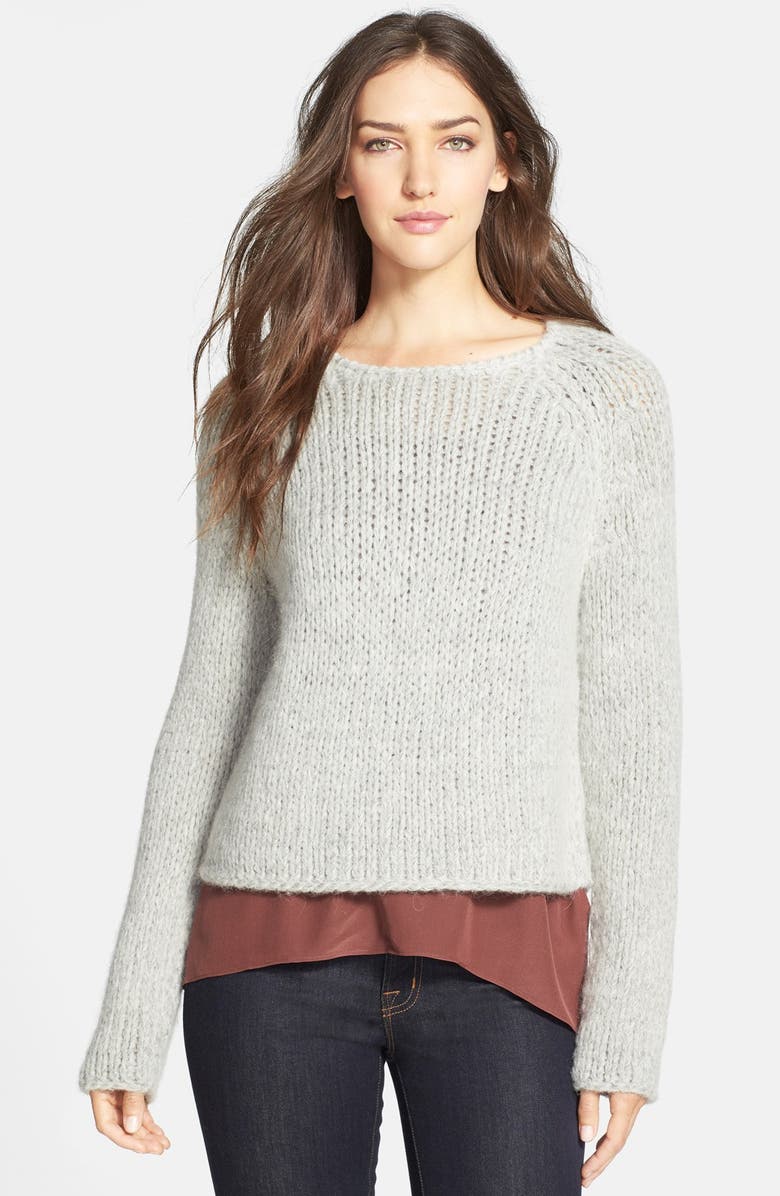 Eileen Fisher The Fisher Project Jewel Neck Alpaca Blend Sweater ...