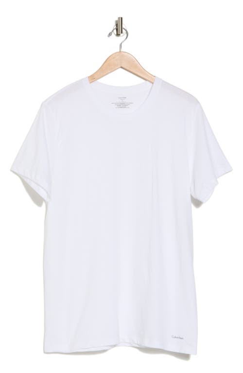 Shop Calvin Klein 3-pack Cotton Crew Neck T-shirt In White