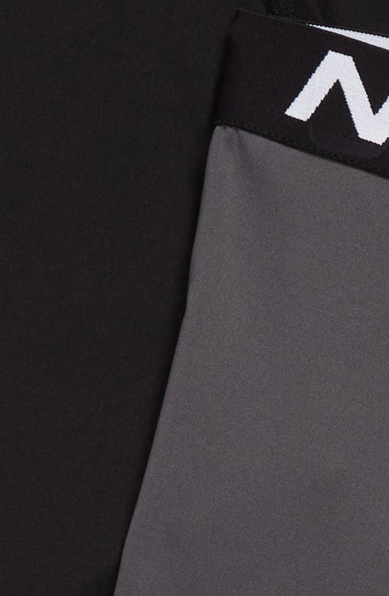 Nike Kids' Essential Dri-fit Micro Assorted 3-pack Boxer Briefs In Black / Dark Gray