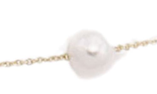 Shop Petit Moments Elenor Imitation Pearl Station Y-necklace In Gold