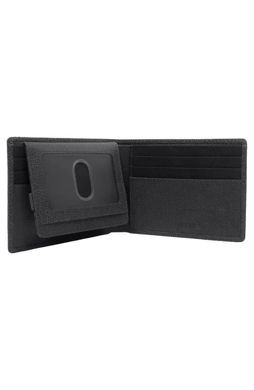 Shop Boconi 3-in-1 Leather Id Wallet Gift Set In Black