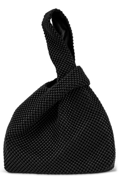 Jessica Mcclintock Logan Beaded Handbag In 08n-black