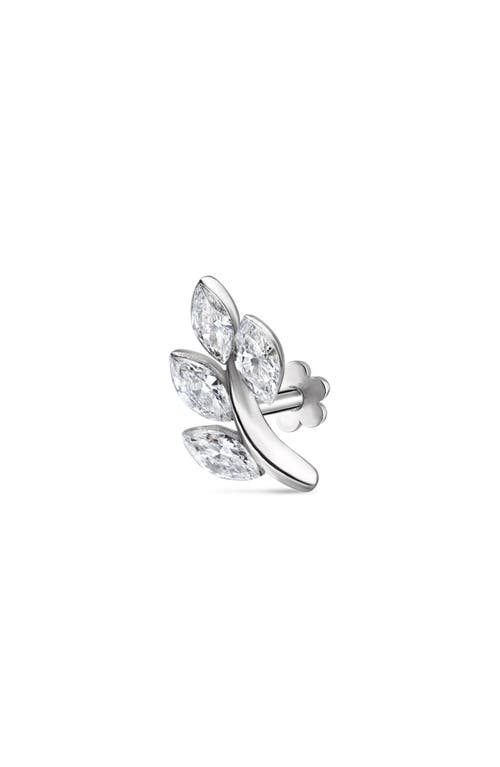 MARIA TASH MARIA TASH DIAMOND VINE SINGLE THREADED STUD EARRING 