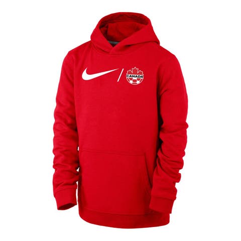 Houston Texans Nike Youth 2023 Salute to Service Club Fleece Pullover Hoodie  - Brown