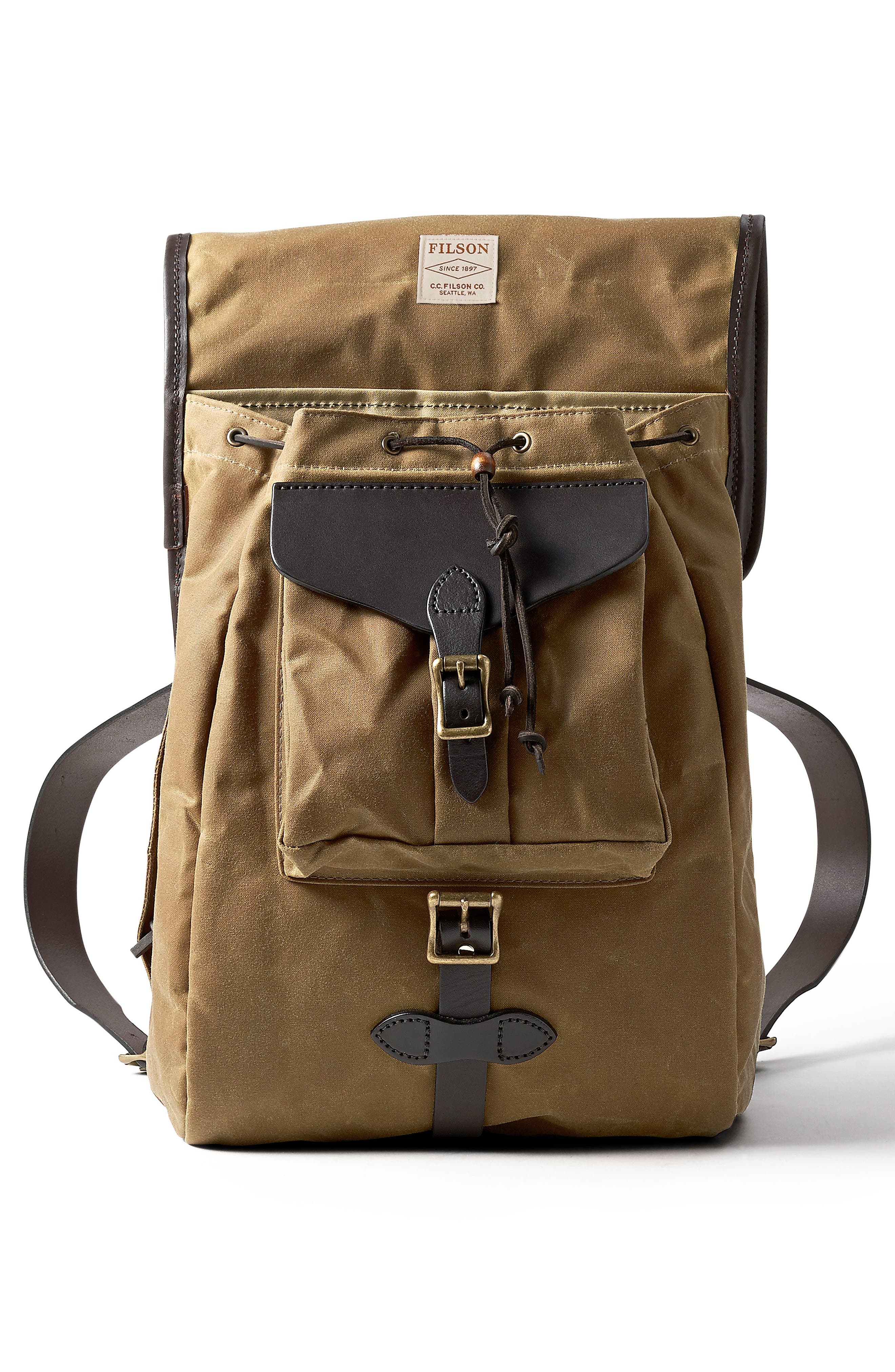 filson tin cloth backpack