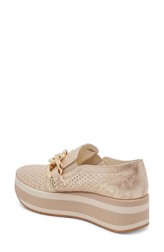 Shop Dolce Vita Jhenee Platform Sneaker In Light Gold Metallic Nubuck