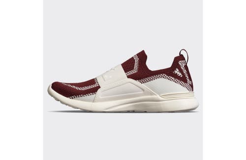 Shop Apl Athletic Propulsion Labs Techloom Bliss Slip-ons In Ivory/burgundy