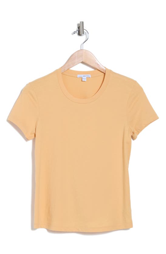 Shop James Perse Cotton T-shirt In Apricot