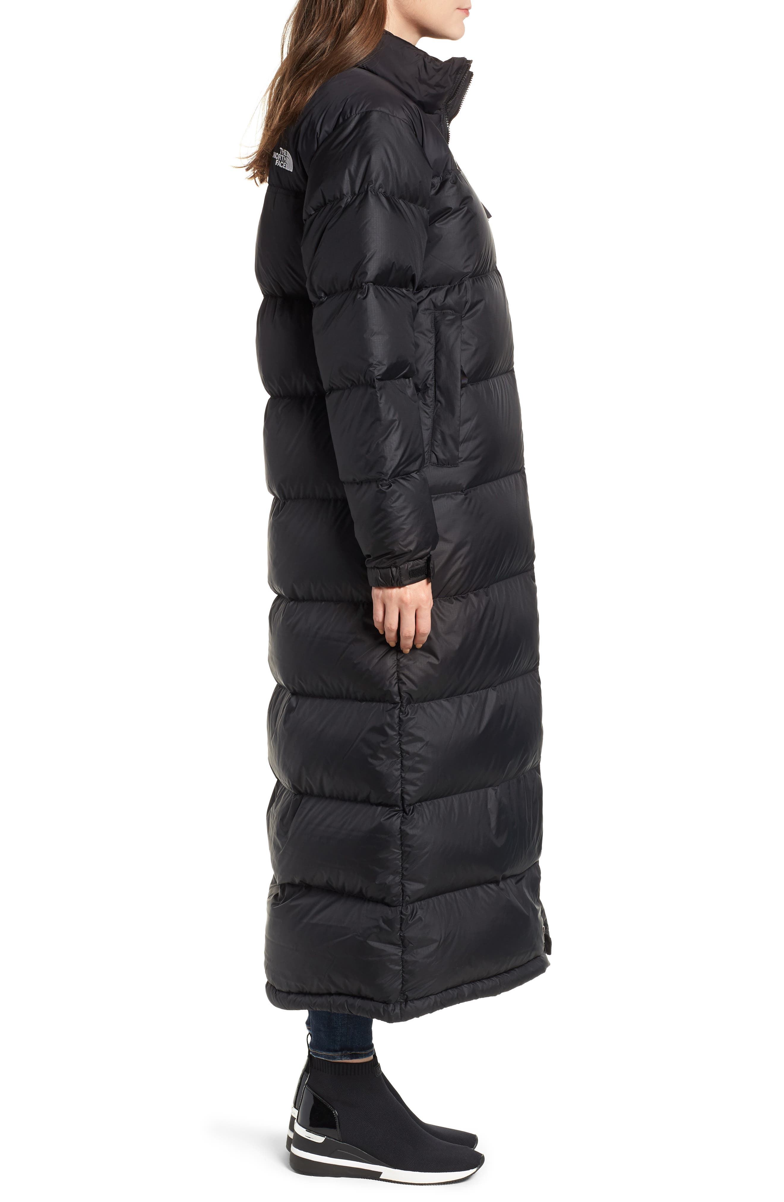 nuptse long water repellent down coat