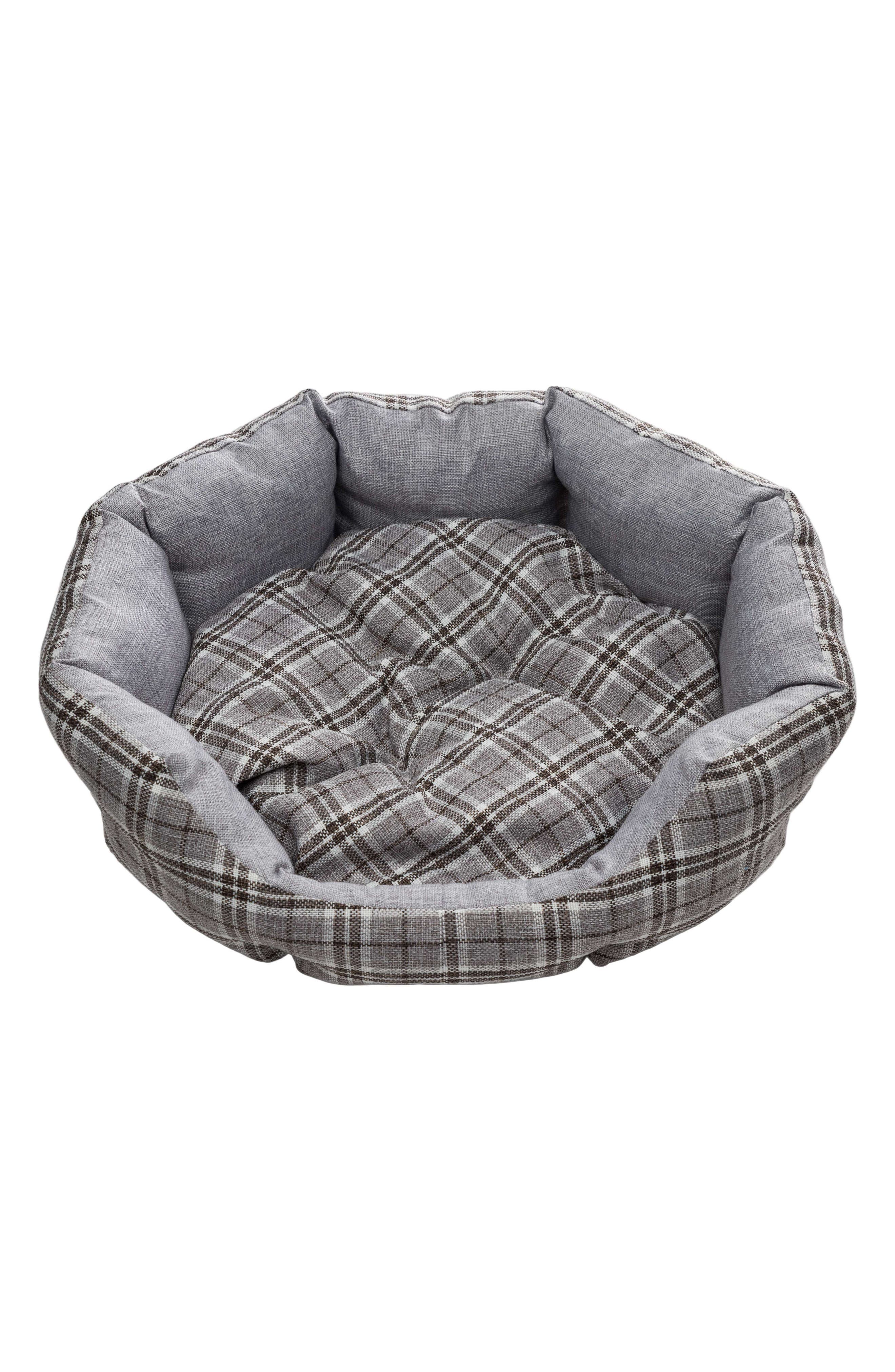 Duck River Textile Harlee Round Pet Bed In Grey