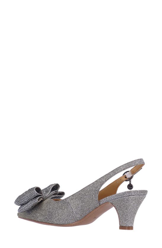 Shop J. Reneé Weslee Slingback Pointed Toe Pump In Pewter