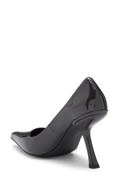 Shop Jeffrey Campbell Sling It Pointed Toe Pump In Dark Grey Patent