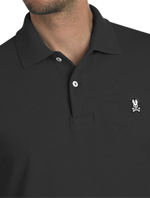 Shop Psycho Bunny Classic Polo Shirt In Black