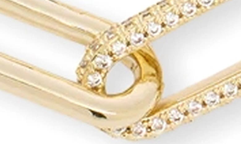 Shop Melinda Maria Carrie Pavé Chain Link Bracelet In Gold