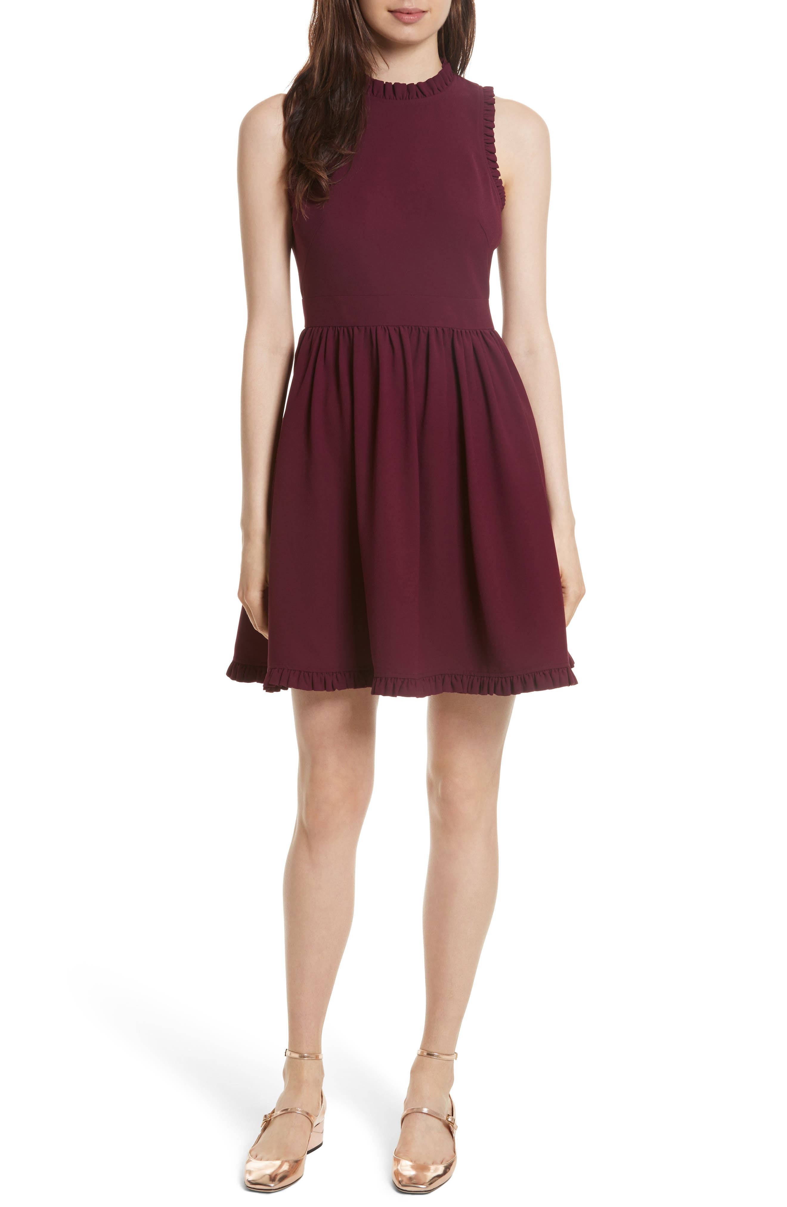 kate spade burgundy dress