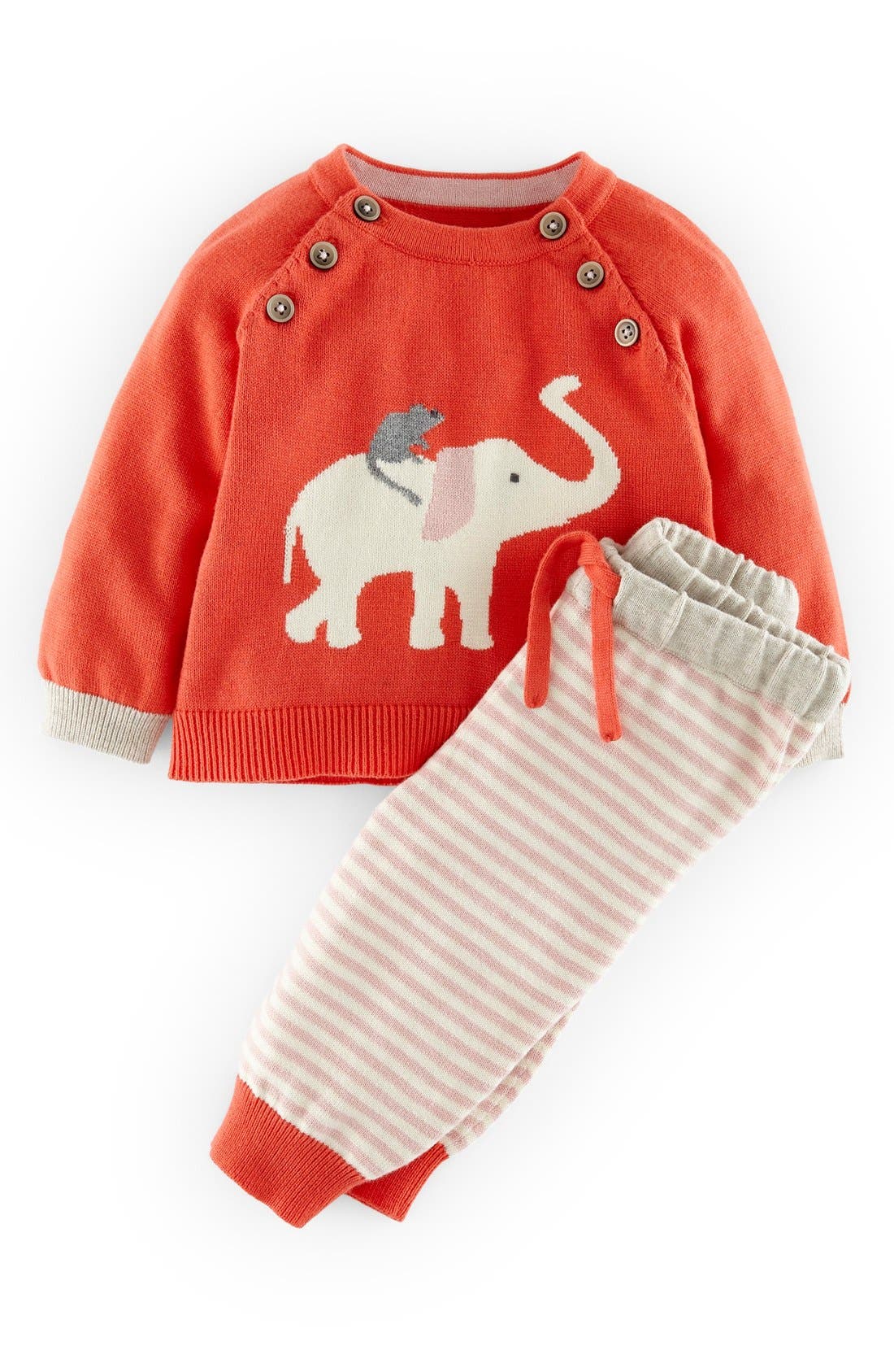 Mini Boden Knit Sweater & Pants (Baby Girls) Nordstrom