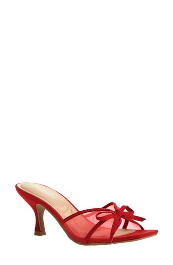 Cl By Laundry Jump Up Mesh Sandal In Red