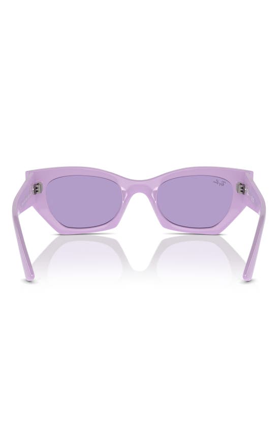 Shop Ray Ban Ray-ban Zena 52mm Geometric Sunglasses In Violet