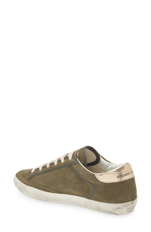 Golden Goose Super-star Low Top Sneaker In Green