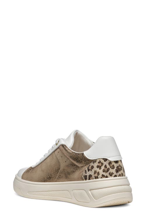 Shop Geox Ljuba Sneaker In Bronze/white