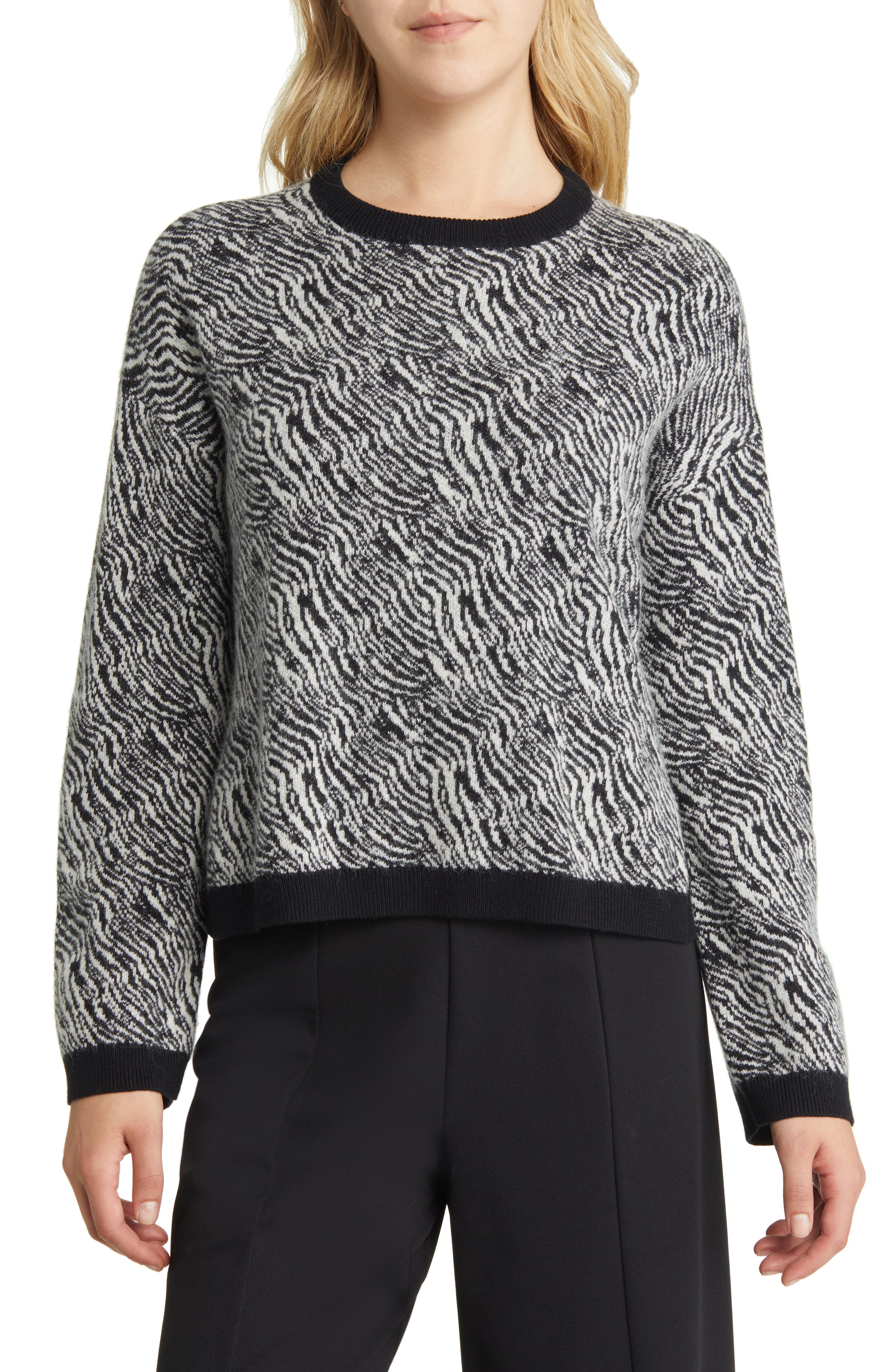 Nordstrom Animal Print Cotton \u0026 Wool 