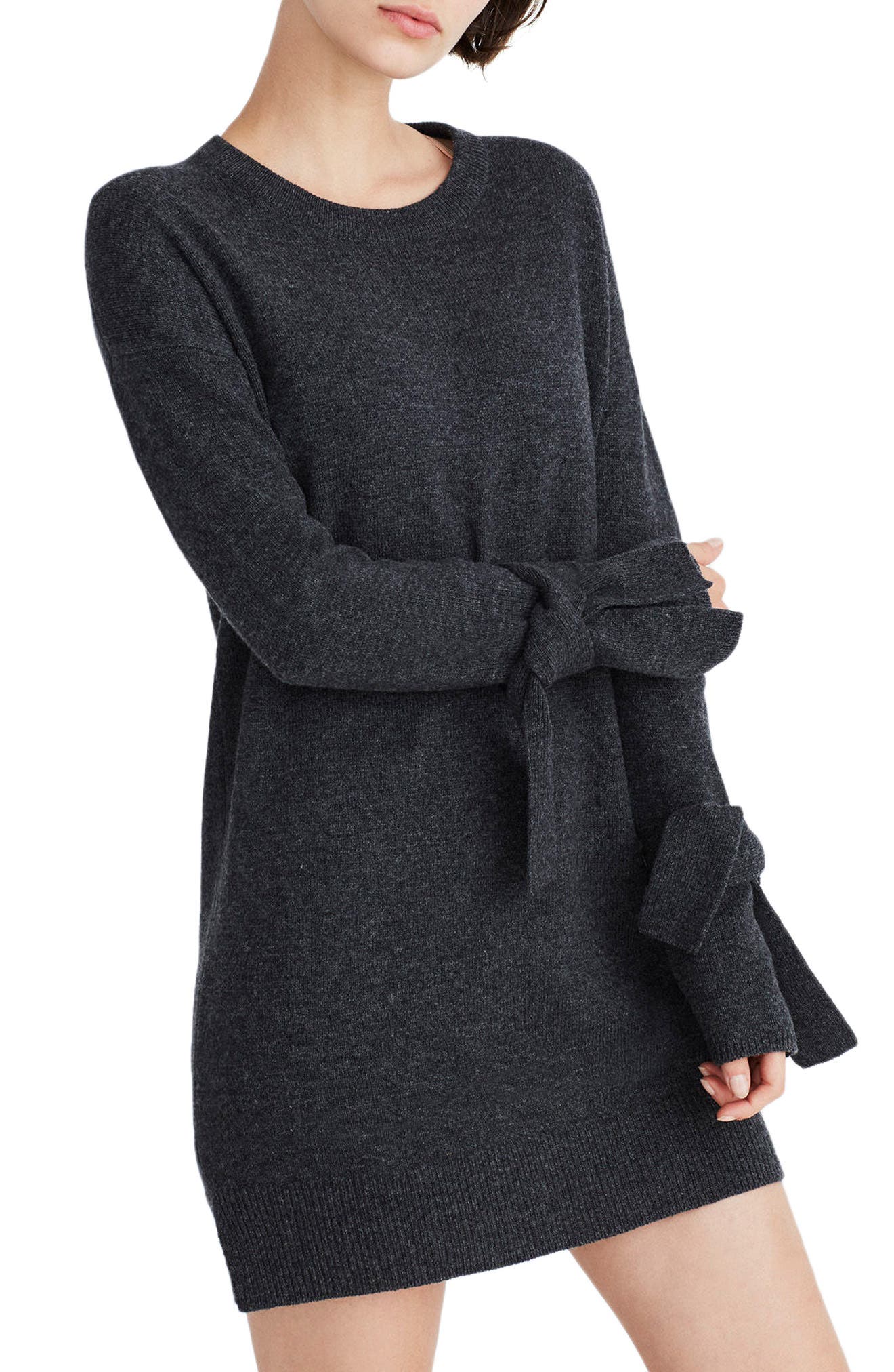 madewell tie cuff sweater dress