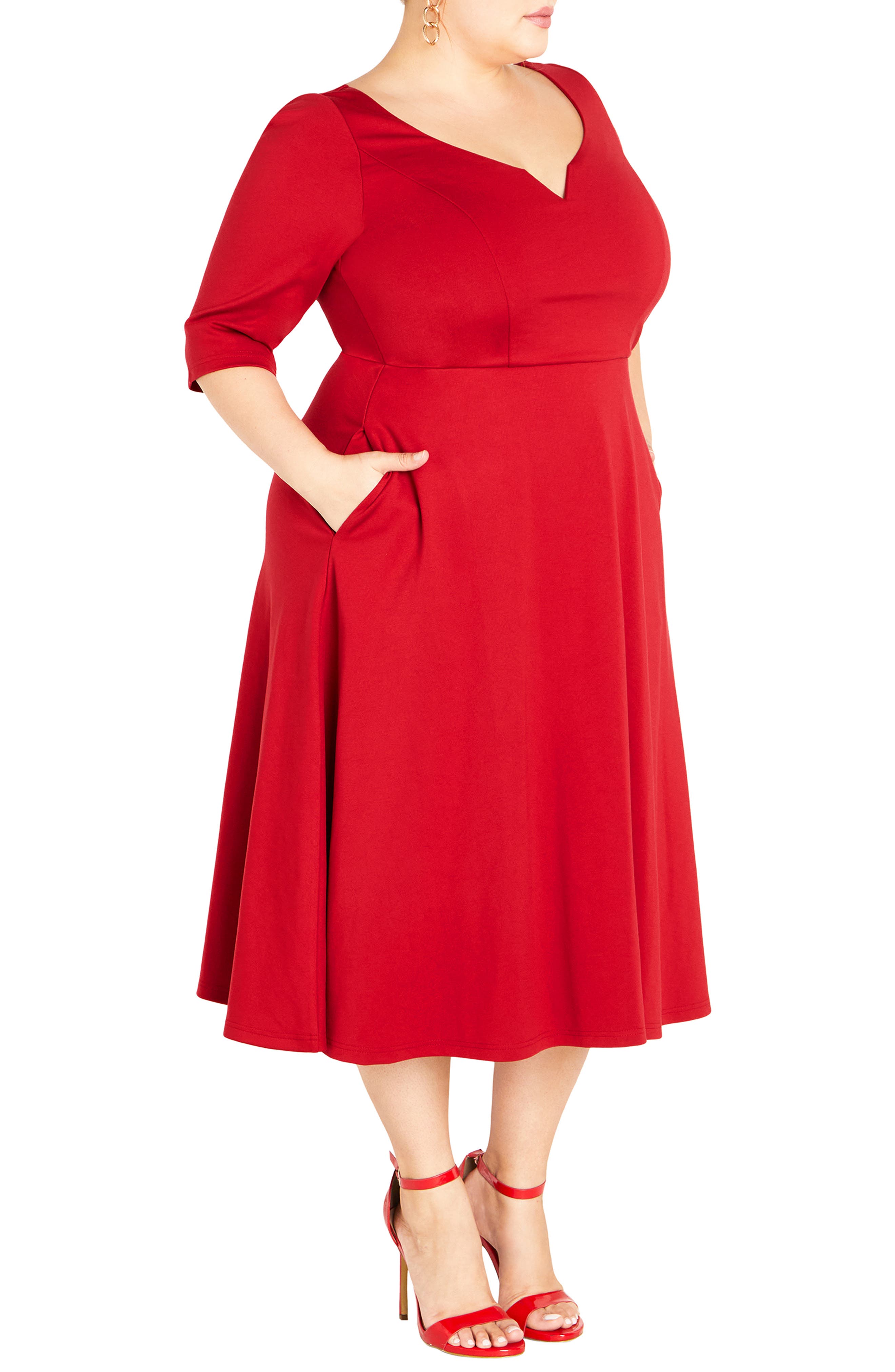 City Chic Cute Girl Fit & Flare Dress Nordstrom