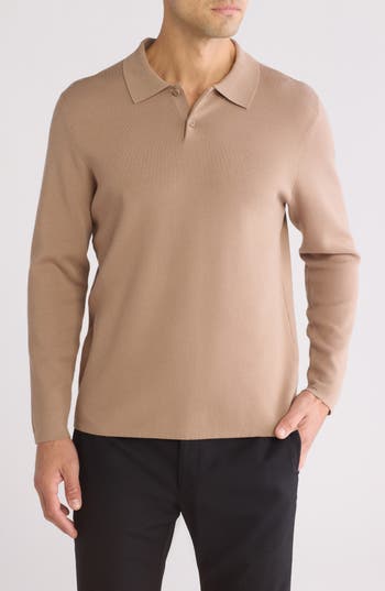 Truth Classic Fit Polo In Camel Beige
