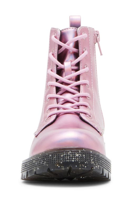 Shop Steve Madden Jtaurus Combat Boot In Pink