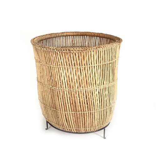 Shop Mbare Lozi Fishtrap Basket In Natural