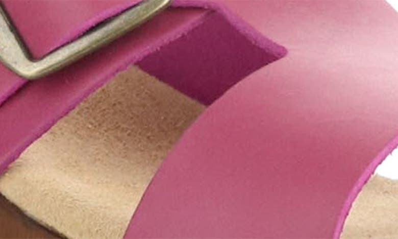 Bos. & Co. Maris Platform Slide Sandal In Magenta